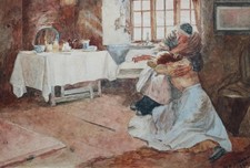 Antique painting - Hopeless