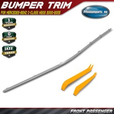 Front Left Chrome Bumper Molding Trim for Mercedes-Benz C-Class W203 2000-2005