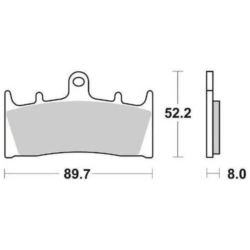Front brake pads - brake, 686hs