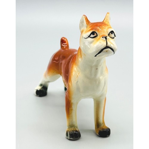 Boxer dog figurine porcelain - dog,
