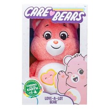 Care Bears Love-A-Lot Bear 22cm Bean Plush Soft Toys for Girls and Boys Age 4 +