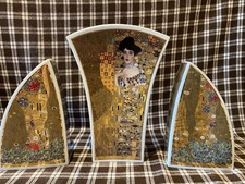 Gustav Klimt Goebel Artis Orbis triple vase