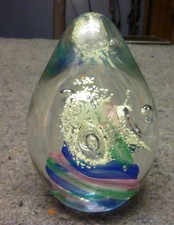 Handblown Art Glass Egg Shape
