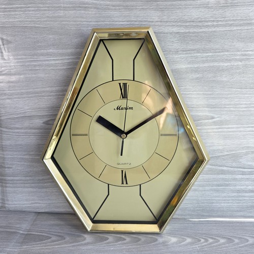 Maxim gold wall clock - maxim,