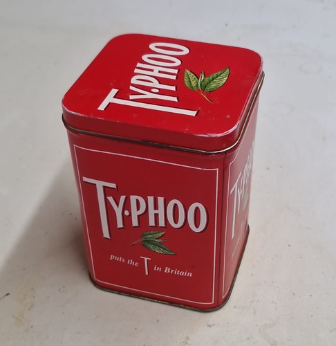 Vintage typhoo tea red metal - vintage,