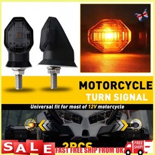 x2 amber Smoke Mini Motor Turn