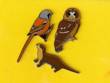 RSPB Pin Badge - Three random badges - NO cards