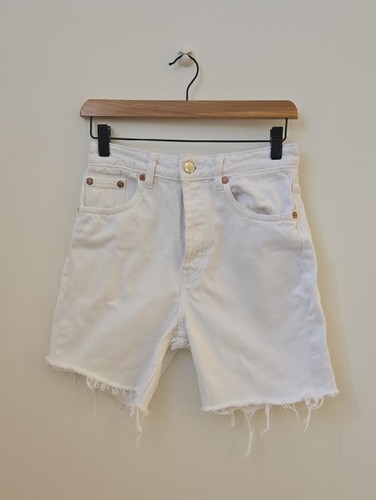 Zara white denim cutoff - zara,