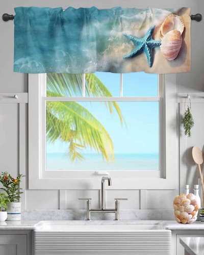 Coastal ocean valance curtain - ocean,