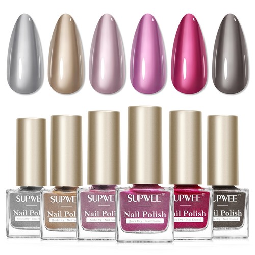 Metallic nail polish set - metallic,