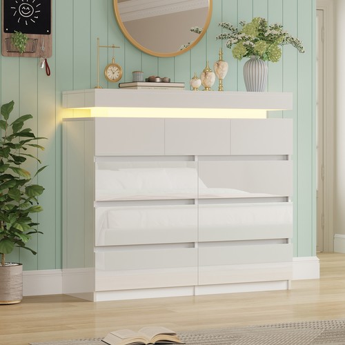 White chest drawers - chest,