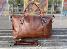 Genuine Leather Holdall