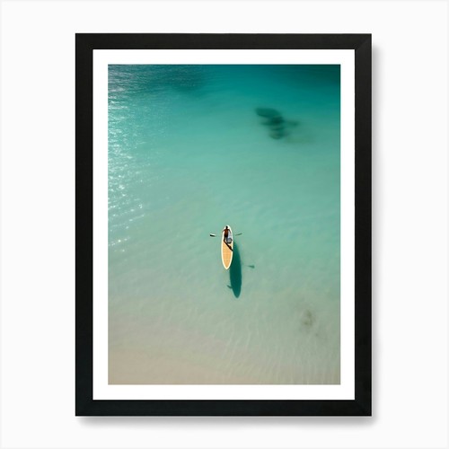 Man paddles kayak - man,