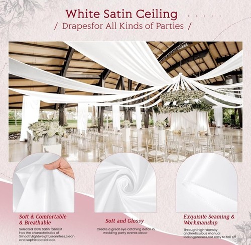 Panels white ceiling drapes - ceiling,