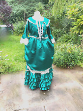 Victorian Day Dress. Civil War Dress, Bustle dress, Period Costume, jacket satin
