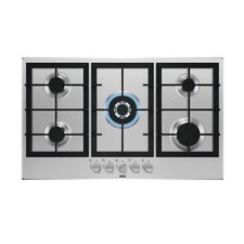 AEG 3000 Series 86cm 5 Burner Gas Hob with Wok Burner - Stainless Ste HGX95320SM