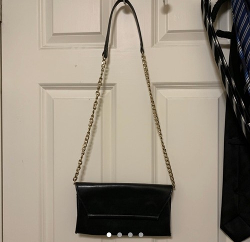 Zara black chain bag - black,