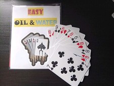 Easy Oil & Water - Magic Trick - Special Bicycle Cards & Instructions - NEW ITEM