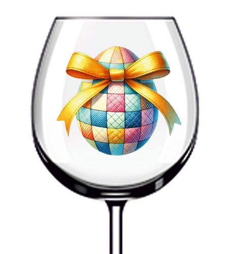 12x easter egg bow vinyl - easter,