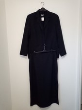 WOMEN NAVY PINSTRIPE 2 PIECE