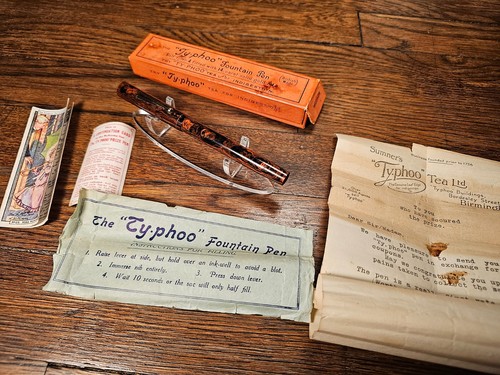 Vintage typhoo tea - vintage, ebonite