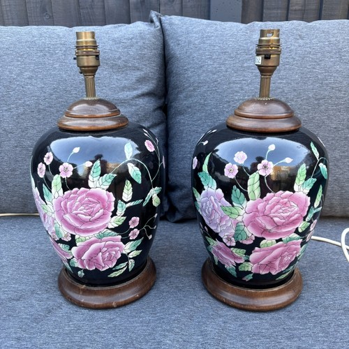 Pair vintage black pink - pair, black/pink