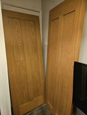 2 x Solid Oak Doors Internal