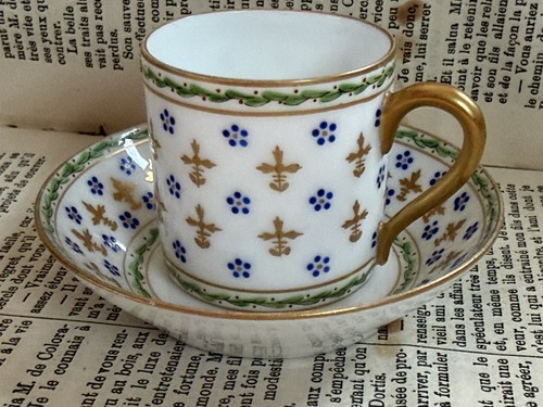 Antique french floral and gold - french,