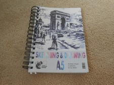 A5 SKETCHING AND DRAWING PAD - PART-USED - APPROX 35 SHEETS LEFT IN IT