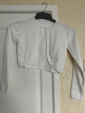 Flower Girl Bridesmaids White Cardi Age 12