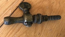 Vintage Small Solid Brass  Tap Spigot Hoze / pipe connection 1/4” - (G2)