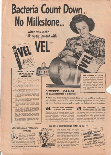 1947 vel dishwashing - 1947, soap