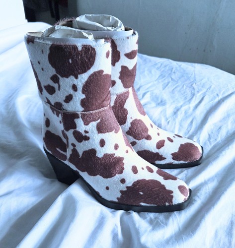 Cow print faux ponyskin block - faux,