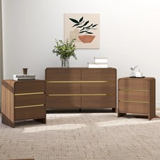 Walnut Brown Chest of Drawers
