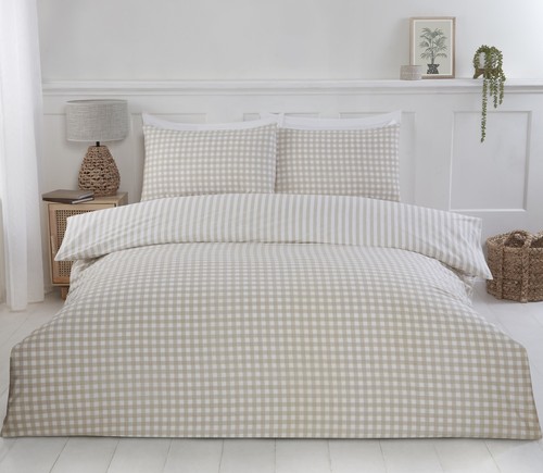 Gingham check duvet - gingham,
