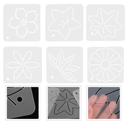 Pcs embroidery templates - 6,