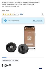 Level Lock Smart Lock Matte