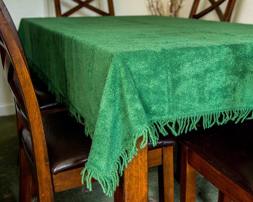 Chenille tablecloth - chenille,