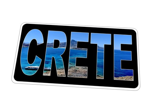 Crete metal sign - ,