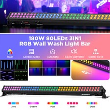 180W RGB 80 LED DMX Wall Washer Light Bar DMX Party Disco DJ Stage Lighting Show