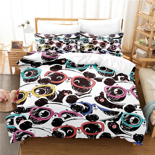 Panda with glasses - with, glasses/duvet