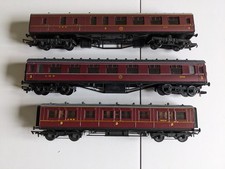 Assorted LMS Coaches x3 Hornby Dapol Ex-Mainline Ratio