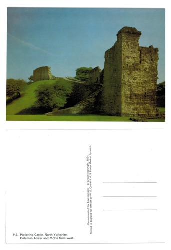 Postcard pickering castle - -,