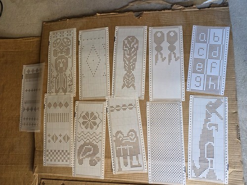 Prepunched knitting - x,