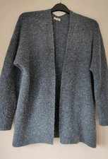 Fat face warm grey marl open cardigan 14 L w stretch 