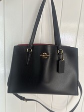 Coach Tatum Black Leather Tote