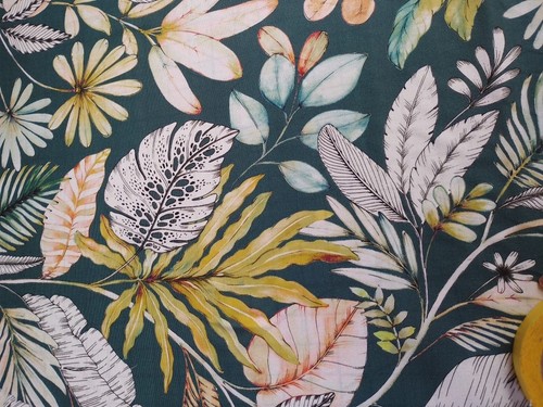 Studio teal tropical floral - studio,
