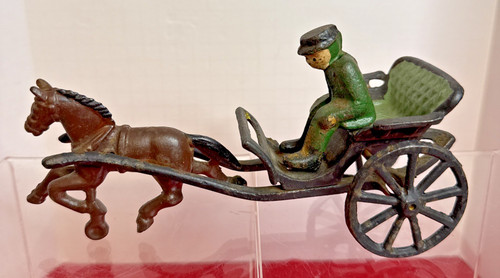 Rare antique cast iron horse - cast,
