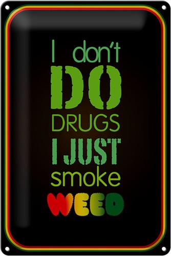 Metal sign cannabis - , 20x30