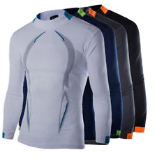 Mens Rash Guard Shirts Quick Dry Swim Shirts UV Protection Long Sleeve T-Shirts